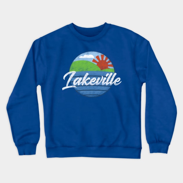 Retro Lakeville Minnesota Distressed T-Shirt Crewneck Sweatshirt by lucidghost